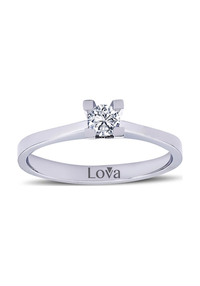 Lova D Renk 0,16 Karat Pırlanta Tektaş Yüzük - 1030013