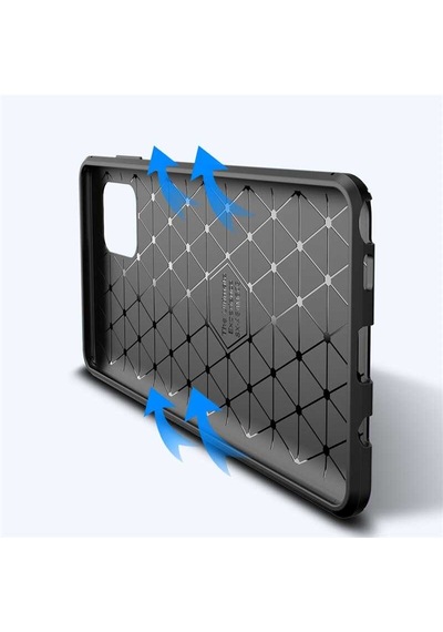 Samsung Uyumlu Galaxy A81 Note 10 Lite Kılıf Zore Negro Silikon Kapak Kahverengi