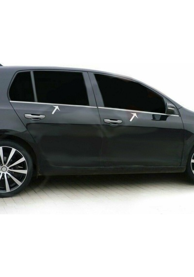 Vw Golf 6 Krom Cam Çıtası Tk 2010 Üzeri 6Prç Paslanmaz Çelik N11.58