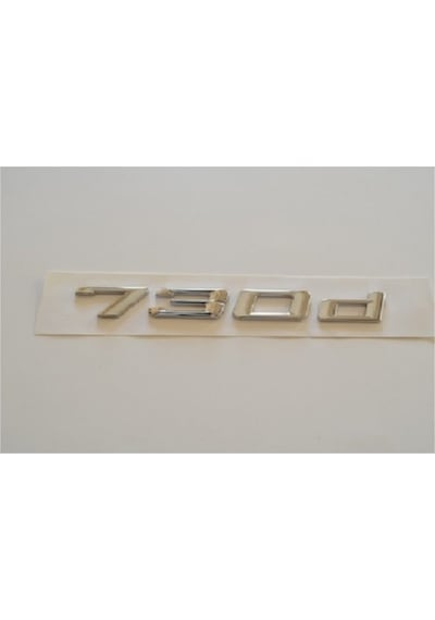 Bmw E66 730d Arka Bagaj Yazısı Krom
