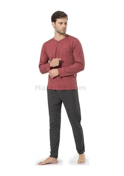 Pierre Cardin 5345 Yazlık Uzun Kol Erkek Pijama Çeyizlik Kutulu