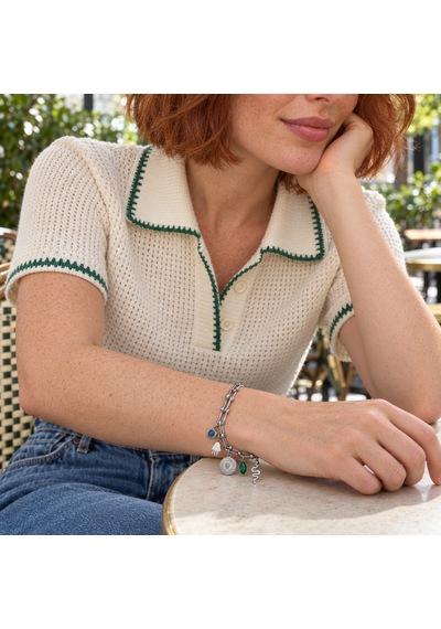 Dora S Shine Tılsım Atlası Gümüş Renk Madalyon Ve Yılan Figürlü, Renkli Taş Detaylı Ayarlanabilir Charm Bileklik Dora S Shine Tılsım Atlası Gümüş Renk Madalyon Ve Yılan Figürlü, Renkli Taş Detaylı Ayarlanabilir Charm Bileklik