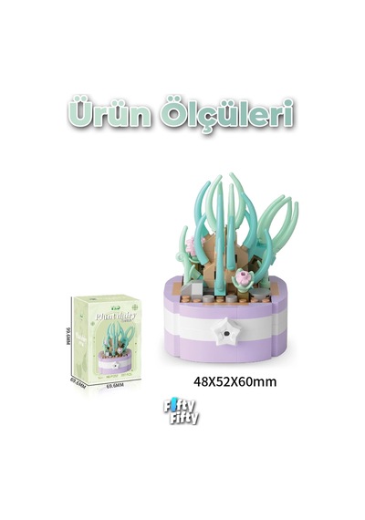 Panlos Micro Block Bitki Serisi 1257 Çiçek Buketi 257 Parça Oyuncak Yapım Seti Ffp-1257