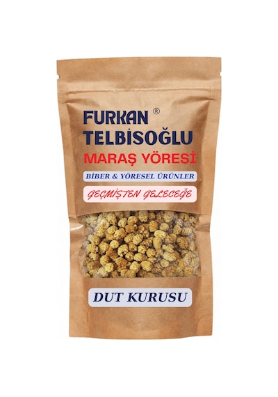 Furkan Telbisoğlu Maraş Yöresi Taze Dut Kurusu Katkısız Yöresel 250 G Maraş Yöresi