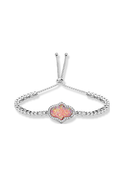 Kuyumcudukkani "hamsa"suyolu Asansör Bileklik-beyaz- 70141-w-fatıma