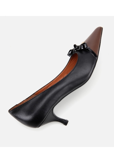 Hotiç Kadın Deri Siyah Fiyonk Detaylı İnce Topuklu Stiletto 01ayh313670a141 Siyah
