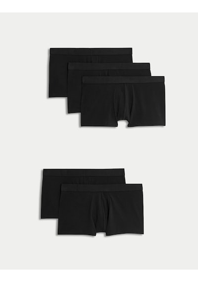 Marks & Spencer 5'li Cool & Fresh Hipster Külot Seti T14004107s Siyah