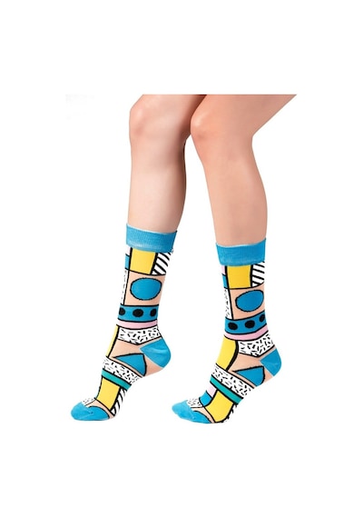 Ozzy Socks 6'lı Organik Pamuklu Dikişsiz Kadın Desenli Çorap Çok Renkli
