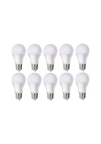 Genel Markalar 10 Watt Led Ampul 10 Lu Paket 900 Lümen 6400k Beyaz Işık Uzun Ömürlü-hızlı Kargo 10 Lu Paket