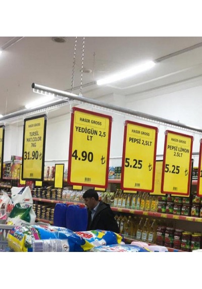 Alüminyum Kaset Askılığı - Uzunluk 200 Cm Pakette 10 Adet