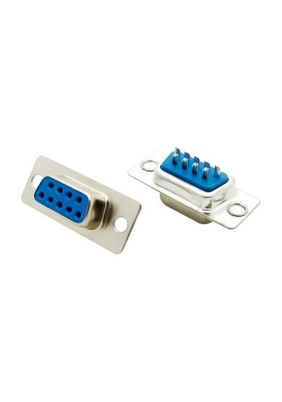 Powermaster Pm-483 Metal 9 Pin Dişi D-sub Konnektör Seri Port Bağlantı Soketi