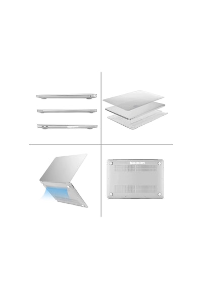 Apple Uyumlu Macbook Air 13 3 Inç M1 Çip A2337 A2179 A1932 Simli Şeffaf Siyah Koruyucu Kılıf Crystal Star