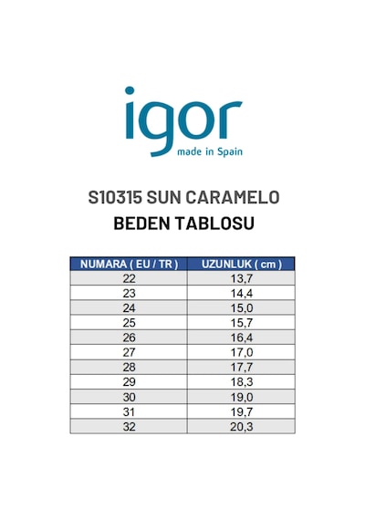 Igor Sun Caramelo Çocuk Terlik - Fildişi Karamel S10315-079