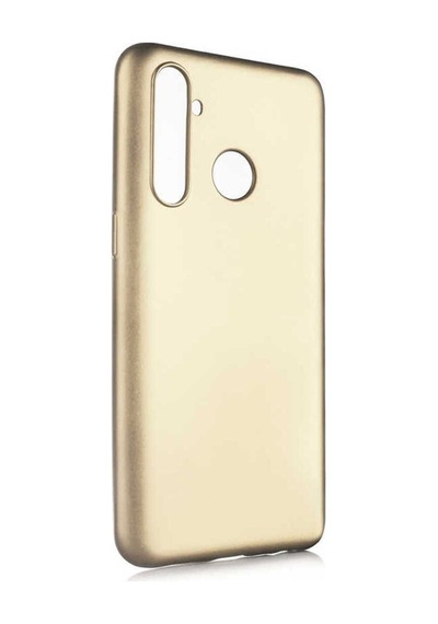 Realme 5 Pro Kılıf Zore Premier Silikon Kapak Gold