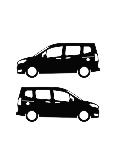 Ford Courier Sticker Araba Sticker Courier Gölge Sticker