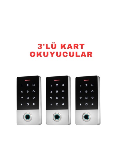 Sr-212 Tf-w Çift Frekanslı Parmak İzi Kart Şifre Okuyucu Ip68 Mifare Ve Proximity Destekli 3 Adet