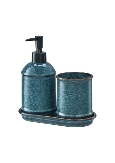 Ikea Tvålsjön Banyo Seti, Mavi, 3 Parça