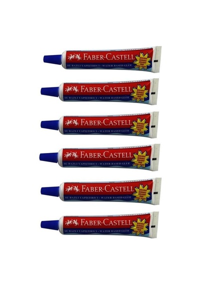 Faber-Castell Su Bazlı Yapıştırıcı 19 Gr 6'Lı