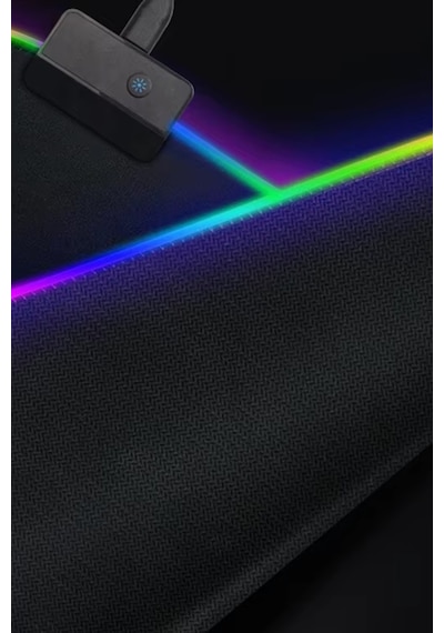 Thentech 80x30cm Rgb Ledli Mousepad Xl Boy Açılır Kapanır Işıklı Profesyonel Kullanıma Uygun Rgb Led Mousepad