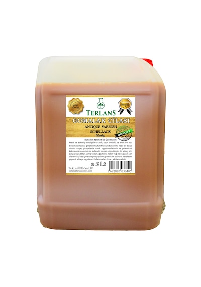 Terlans Doğal Ahşap Cilası Gomalak 5 Litre Shellac