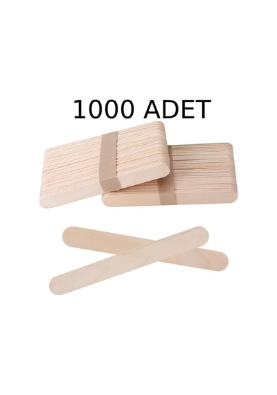 Dil Çubuğu 1000 Adet Abeslang Naturel Geniş Jumbo Maket Hobi Okul 1000 Parça Dil Basma Çubuğu Dondurma Çubuğu