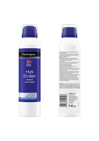 Neutrogena Hızlı Emilen Vücut Spreyi 200ml 3 Adet