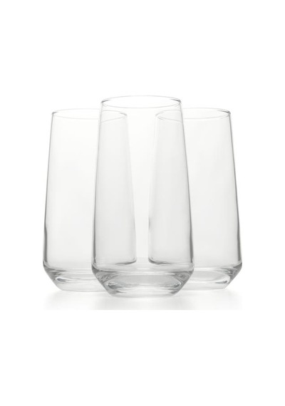 Lav Lal 3'lü Bardak - 480 Ml Şeffaf