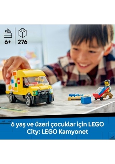 6 Yaş Ve Üzeri İçin Minifigürlü Kamyonet Yapım Seti