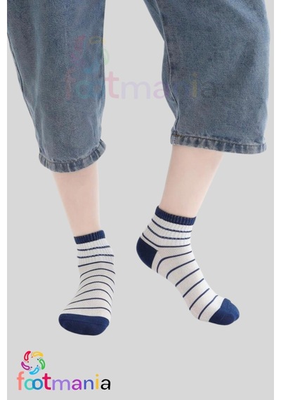 Footmania 5 Çift Çocuk Spor Çorap Seti Extra Comfort Beyaz