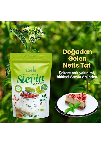 Fibrelle Double Zero Slim Sweetener 240g Keto / Ketojenik / Vegan