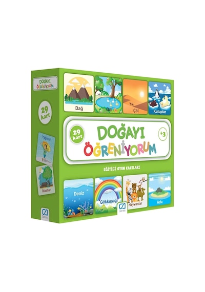 Mey İthalat Caegt-5053 Doğayı Öğreniyorum Eğitici Oyun Kartları -