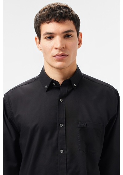 Lacoste Men's Regular Fit Button-down Cotton Shirt Erkek Düğmeli Yaka Pamuklu Gömlek Siyah Lacivert Lacoste Men's Regular Fit Button-down Cotton Shirt Erkek Düğmeli Yaka Pamuklu Gömlek Siyah Lacivert