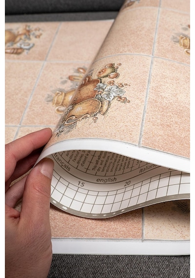 Desenli Kendiliginden Yapışkanlı Kaplama Folyosu 45 Cm X 5 Mt Efl228
