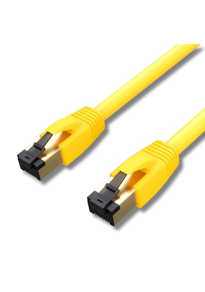 Irenıs 10 Metre Cat8 Kablo F/ftp Lszh Ethernet Kablosu, Sarı