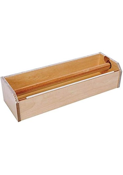 Şeylişeyler - Ahşap Gıda Streç Kesme Aparatı 30 Cm 1 Adet Ahşap