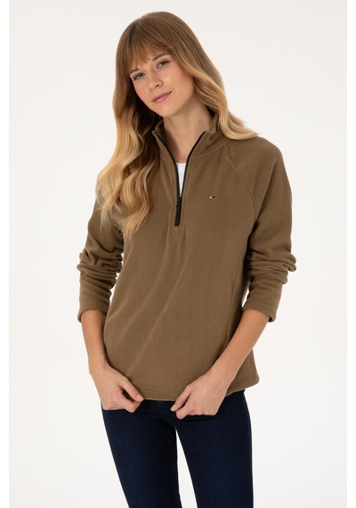 U.s. Polo Assn. Kadın Açık Haki Sweatshirt 50316714-vr183 Acık Hakı