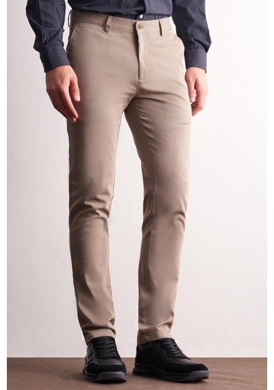 İmza - Koyu Bej Yan Cep Düz Paça Pamuklu Slim Fit Chino Casual Pantolon 1003255165 - Koyu Bej İmza - Koyu Bej Yan Cep Düz Paça Pamuklu Slim Fit Chino Casual Pantolon 1003255165 - Koyu Bej