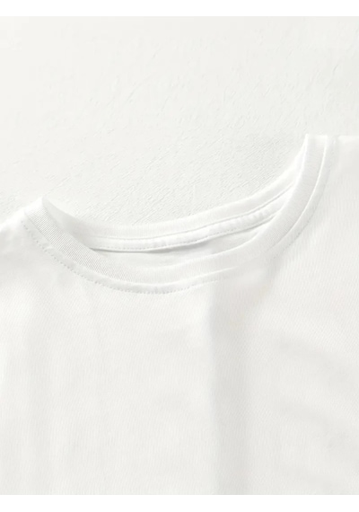 Wear Vexel Kadın T-shirt Kısa Kollu, "umrumda Değil" Baskılı Tişört - Beyaz Beyaz