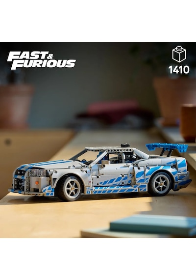 LEGO® Technic™ Daha Hızlı Daha Öfkeli Nissan Skyline Gt-R (R34) Araba 42210 - 18+ Yaratıcı Araç Modeli Yapım Seti (1410 Parça)