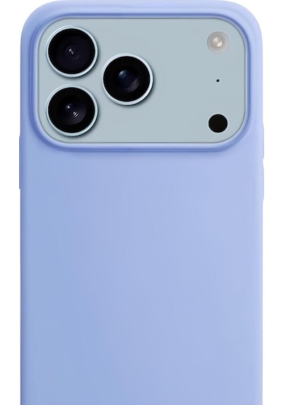 Apple Uyumlu iPhone 17 Pro 6.3'' Soft Touch Lansman Silikon Kılıf Gökyüzü Mavi Gökyüzü Mavisi
