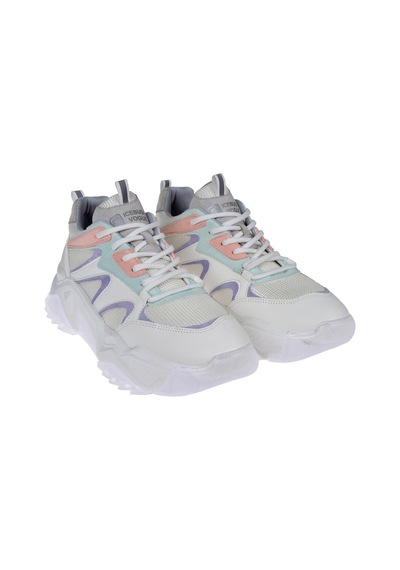 Pullman Kadın Spor Ayakkabı Sneaker Sms-65142 Beyaz Multi-beyaz Multi Beyaz