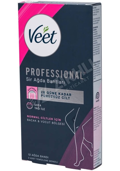 3 Adet Veet Professıonal Ağda Bandı Normal 12'li