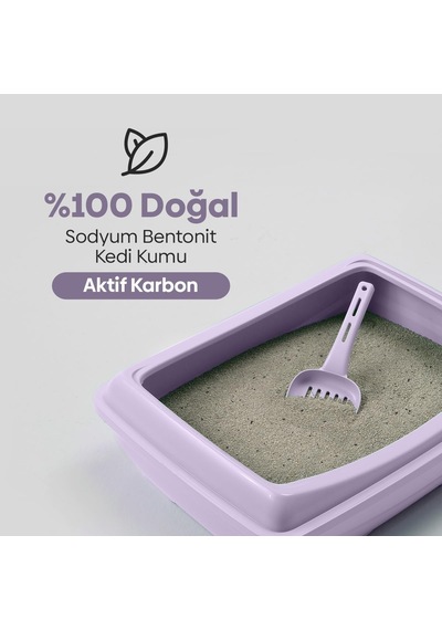 Aktif Karbonlu Topaklanan Kedi Kumu 10kg