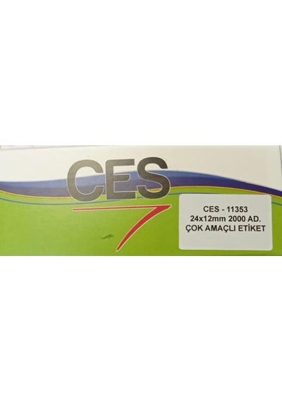 24x12MM 2000 Adet Çok Amaçlı Etiket