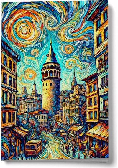 Bir Galata Rüyası Mini Defter Çok Renkli