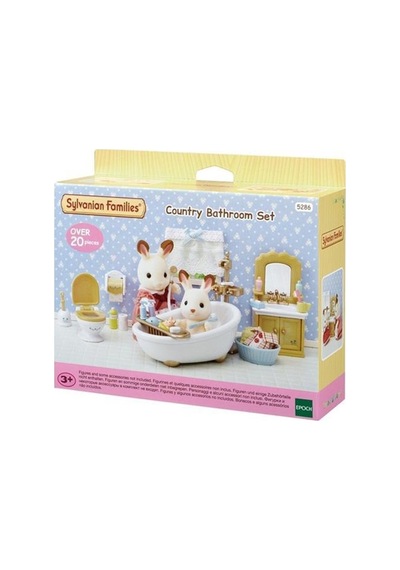 5286 Sylvanian Families, Banyo Seti, 20 Parça ,+3 Yaş, Figürler Ayrı Satılır.