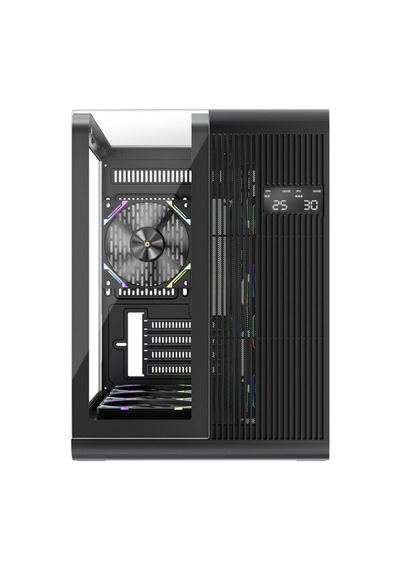 Rt6 Siyah Dıgıtal 4x12cm Argb Temperli Cam Usb 3.0 M-atx Kasa