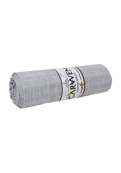 Lionas Tek Kişilik Ranforce Pamuk Kumaş Lastikli Çarşaf Seti 100x200 Açık Gri