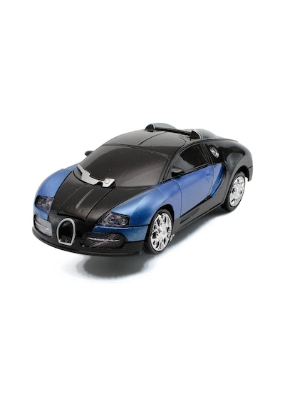 Transformers Mavi Robota Dönüşebilen Bugatti Araba Işıklı Sesli Müzikli Kendi Kendine Gezen 20 Cm