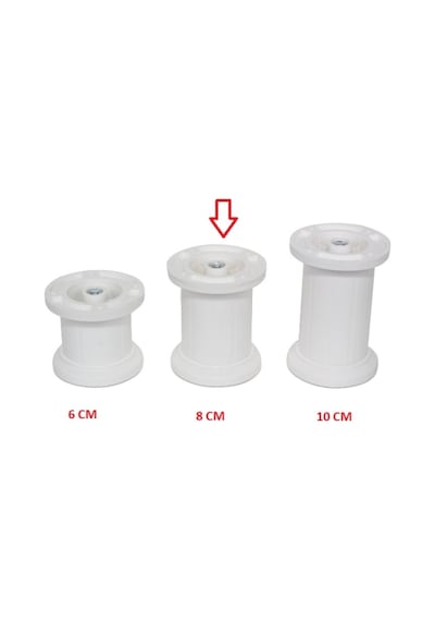 Gülormanürünleri Liz Jumbo Baza Ayağı Beyaz 8Cm